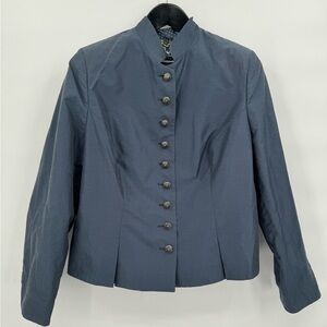 Mothwurf Austrian Couture Traditional Blazer Beautiful Blue‎ Size 46 EUC
